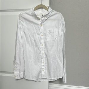 Abercrombie Kids White Button-Down Shirt Classic Style